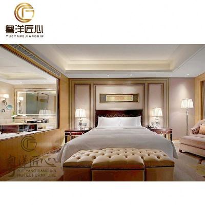 China Luxury Bubble Star Hotel Bed Room Furniture Bedroom Hotel Solid Wood Pod Bed for sale