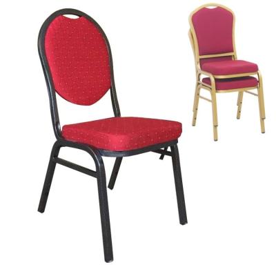 China Hotel Chair Stacking Modern Table Steel Trolley Used Metal With Arm Rest Armrest Sash Banquet Chair Wedding for sale