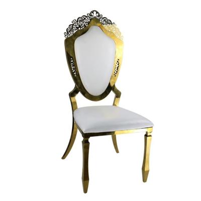 China Customize Chair Wedding Modern Louis Bar Patio Gold Stainless Steel Dining Legs New Design Furniture for sale