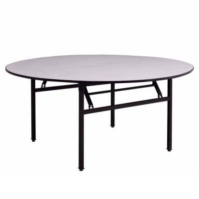 China Adjustable (Height) Dining Seater 12 Seat 12mm Tempered Glass 160cm 180cm 2m Thick Banquet 3ft 4 6 10 People Round Folding Table for sale