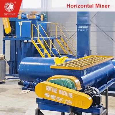 China Commercial Dry Blender Horizontal Mixer Machine For Cement Clay for sale