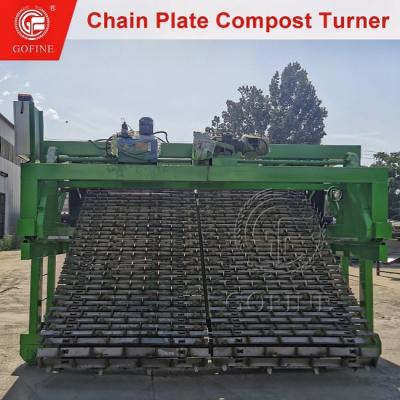 China Organic Animal Manure Chain Plate Compost Compost Turner Fertilizer Composting Machine Equipment for sale