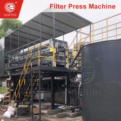 China PLC Controlled Automatic Unloading Plate Filter Press Equipment zu verkaufen