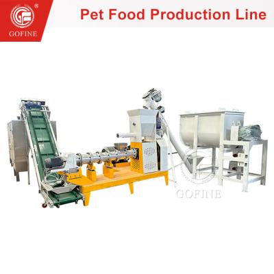 China Fully Automatic Dry Pet Food Making Machine Stainless Steel Material for sale