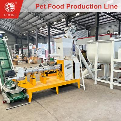 Cina Fabbrica di trasformazione di alimenti per animali domestici Linea di produzione di alimenti per cani in vendita