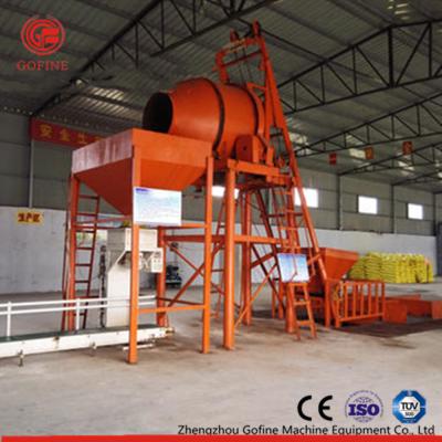 China Red Color BB Fertilizer Production Line , Bulk Blending Fertilizer Mixer Machine for sale