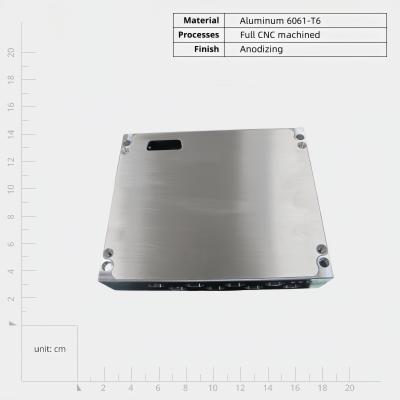 Cina Caselle meccanizzate CNC in lega di alluminio leggera con finitura anodizzata della superficie in vendita