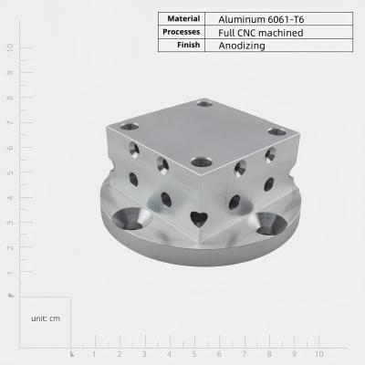 China Partes de aluminio anodizado con mecanizado CNC de precisión para electrónica y comunicaciones en venta