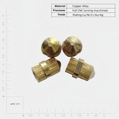 China OEM Custom não-padrão de cobre parafusos de enxaguante porcas CNC torneamento torno de precisão de máquinas peças de serviço à venda