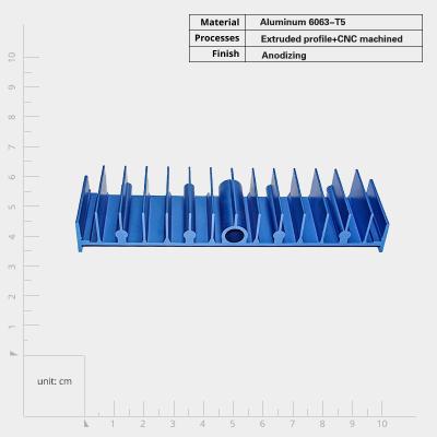 China Industrial Natural Convection Cooling Heat Sink for Custom Made Electronic Devices en venta