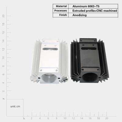 China Heat Dissipation 6000 Series Aluminum Extruded Heat Sink Customizable and Durable Design en venta