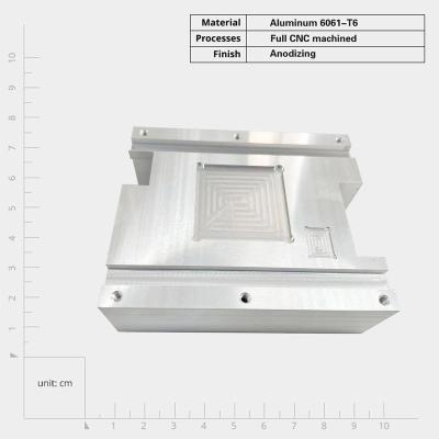 China Customized CNC Machining Parts CNC Machined Aluminum Cooling Fins  5mm Fin Height 2mm Fin Pitch à venda