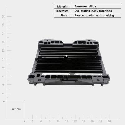 China OEM Custom Aluminum Precision CNC Machined Heat Sinks Rapid Prototyping CNC Machining for sale