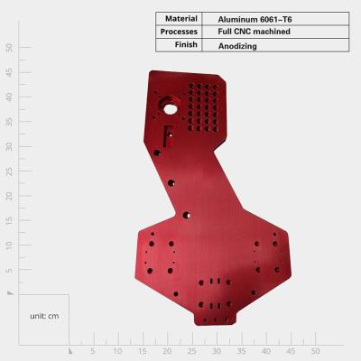 中国 Customized Anodized Aluminum CNC Machined Electrical Mounting Plate with High Durability 販売のため