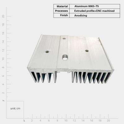 Cina Corrosion Resistant Aluminum Profile Heat Sink Aluminum Extrusion Heat Sink with Efficient Heat Dissipation in vendita