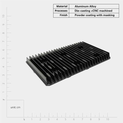 Китай High Thermal Conductivity Anodized Aluminum Die Cast Heat Sink for Custom Metal Parts продается