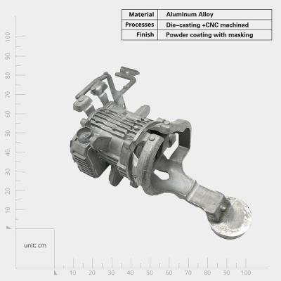 China Hochwertige Aluminiumlegierung Druckguss-Autoteile Neue Auto-Lenkung Druckguss-Blatt Metallteile zu verkaufen