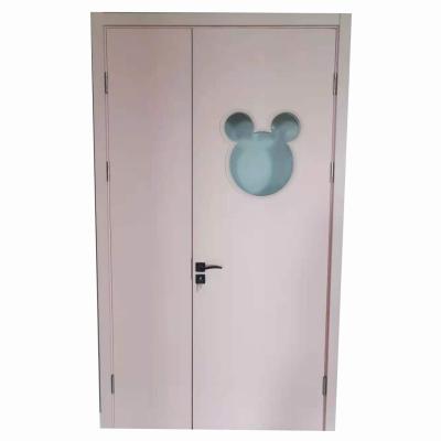 China Modern Waterproof Swing Door Room Door WPC Interior Door With Frame For Hospital School for sale