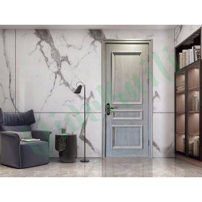 China Door Flush WPC Chic Design Home Interior Door PVC Laminated Or UV Painted Panel for sale