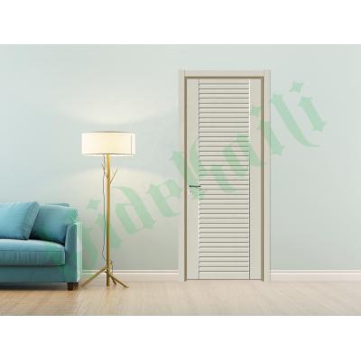 China Door Flush WPC Chic Design Home Interior Door PVC Laminated Or UV Painted Panel for sale