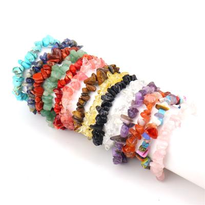 China FASHIONABLE Hot Selling Elastic Texture Clear Crystal Bracelet Hand - Woven Gravel Bracelet for sale