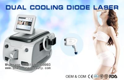 China Portable 808nm Diode Laser Hair Removal Machine , Cooling Hair Removal Laser Device for sale