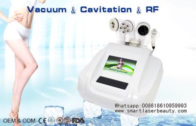 China RF Vacuum Slimming Machine For Cellulite Reduction / Mini Ultrasonic Cavitation Device for sale