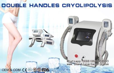 中国 同時に働く倍のハンドルが付いている機械を細くする携帯用Cryolipolysis 販売のため