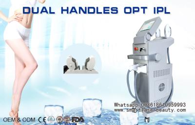 China Painless OPT IPL Hair Removal Machine / Vertical SHR IPL Beauty Salon Machine for sale