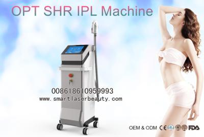 China Vertical One Handle SHR IPL Hair Removal Machine With U.K. Lamps 1 Million Shots for sale