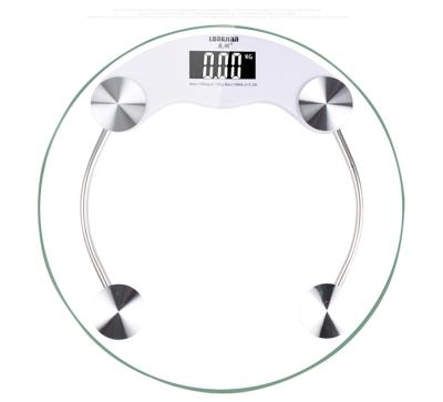 China Bathroom Scales Digital Body Scale 180KG / 396LB Scale Smart Glass High Quality Round Bathroom Fat Scale for sale