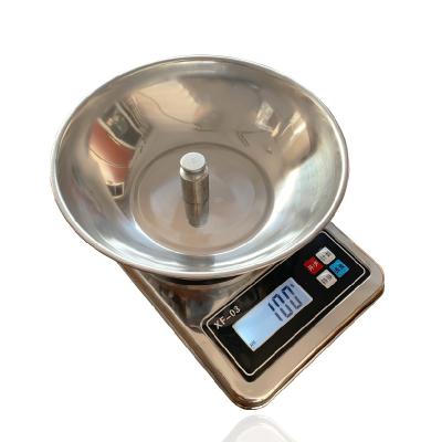 China With Tray Weight Food Digital Scale Balance Kitchen Scale Waterproof Kitchen Scale With Stainless Steel Bowl for sale