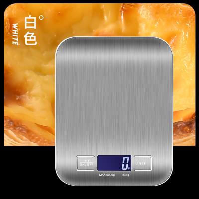 China WITH LID 5Kg Kitchen Scale Stainless Steel Digital Kitchen Scale Household Use for sale