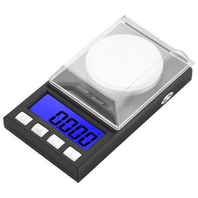 China ABS Plastic Housing and Stainless Steel Platform 0.001g Digital Precision Pocket Balance Scale Mini Gold Balance Scale for sale