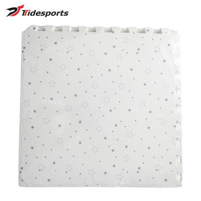 China EVA Foam Mat Jigsaw Puzzle Soft Crawling Floor Mat EVA Playmat 60*60cm Star Profile Eco-friendly PE Film for sale