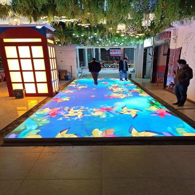 China Outdoor Advertising and Event Used Outdoor Stage SMD RGB 250*250mm Led Display Module P4.81mm Dance Floor Screen for sale