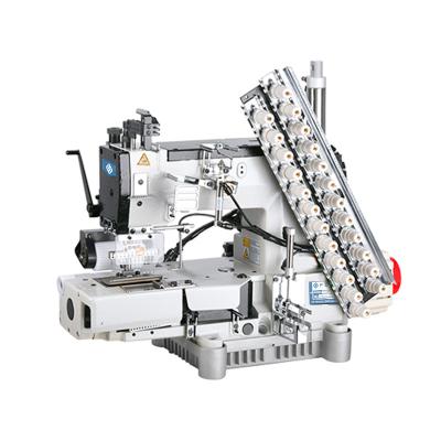 China ULTRA-SPEED Plain Multi Needle Cylinder Chain Stitch Elastic Bubbling 12 Needle Industrial Bed Sewing Machine for sale