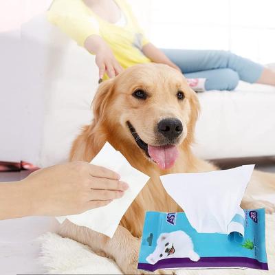 China Biodegradable Pet Wipes For Dogs And Cats , Non-Toxic All-Natural Pet Grooming Wipes for sale