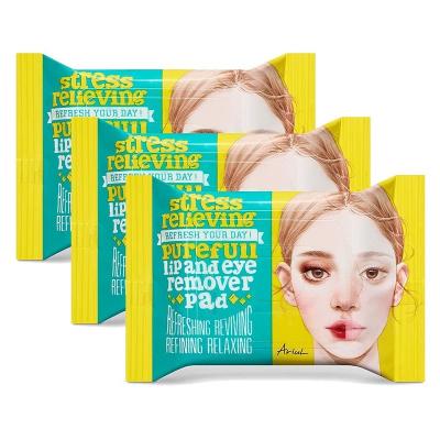 China Eco - Friendly Customized Lip And Eye Makeup Remover Pads Makeup Remover Wipes for sale