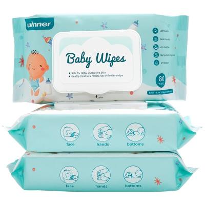 China Baby Wipes Natural Skin Care Baby Wipes | 99% Hypoallergenic RO Water Formula Baby Wipes for sale