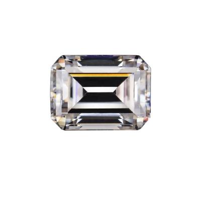 China Fire Factory Wholesale Color Set Or Octagon Emerald Cut Loose Moissanite Gemstones For Jewelry for sale