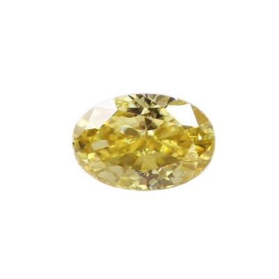 China Set or Color Fire Brilliant Jewelry Oval Crushed Ice Cut Yellow Moissanite Diamond Color Loose Moissanite for sale