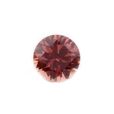 China Color Set Or Fire Brilliant Jewelry Machine Cut Round Brilliant Cut Synthetic Orange Red Sapphire Ruby Corundum Diamond Stone for sale