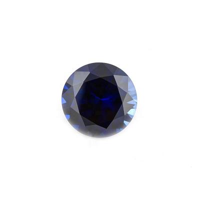 China Color Play or Fire Brilliance Jewels Around Brilliant Cut Synthetic Blue Corundum Diamond Melee Stone for sale