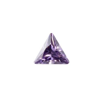 China Mid Cut Amethyst Bling Zircon Trillion Color Game Brilliant Or Fire Jewelry 4*4mm for sale