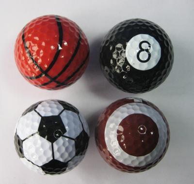 China Good Quality Sports Golf Balls 2 Piece Printed Golf Ball Novelty Golf Ball Standard for sale