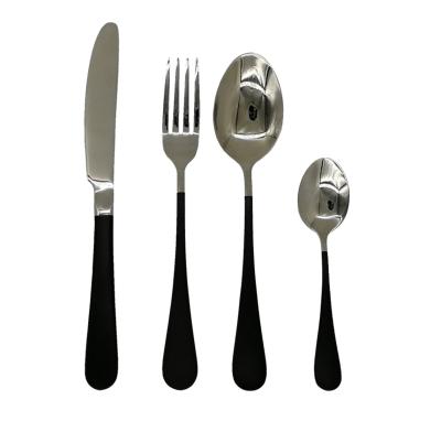 China Sustainable Kitchen Utensils Grill Tableware Stainless Steel Cutlery Set Fork Spoon Tee Spoon And Knife for sale