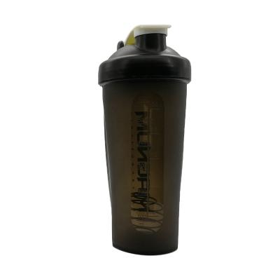 China Modern 600ml Plastic Shaker Bottles With Metal Ball , Plastic Shakers With Your Logo for sale