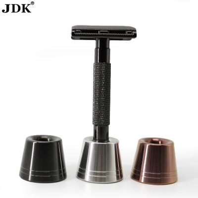 China High Quality Black Razor Stand Rose Gold Color Razor Holder Color Blade Razor Base for sale