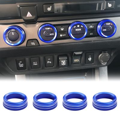 China Aluminum Alloy Aluminum Alloy Air Conditioner Switch CD Button Knob For Toyota Tacoma 2016-2020 for sale